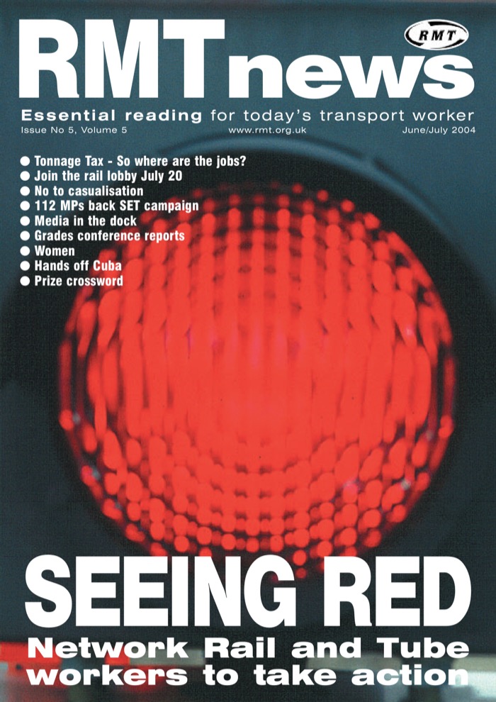 Cover of RMT News June/July 2004