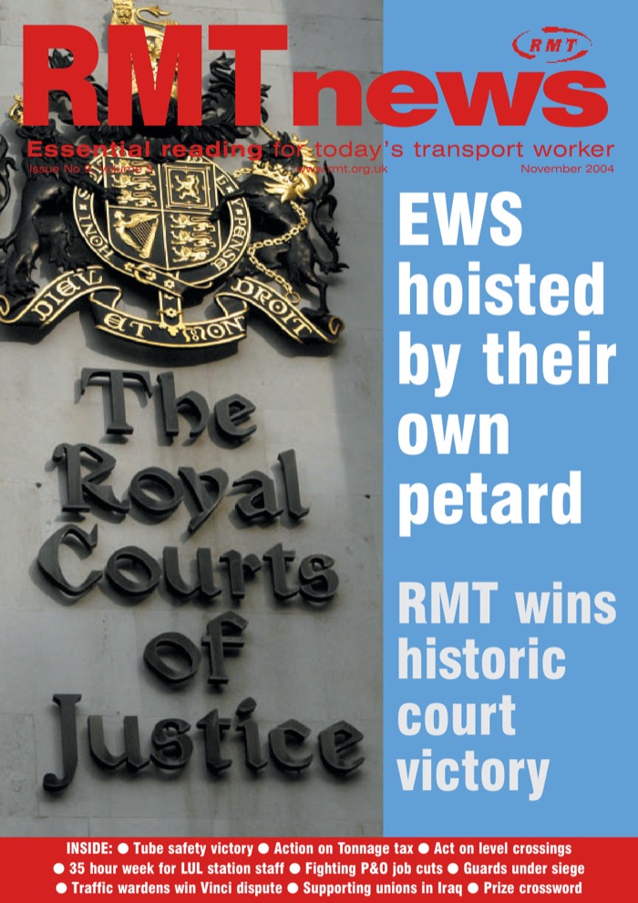 Cover of RMT News November 2004