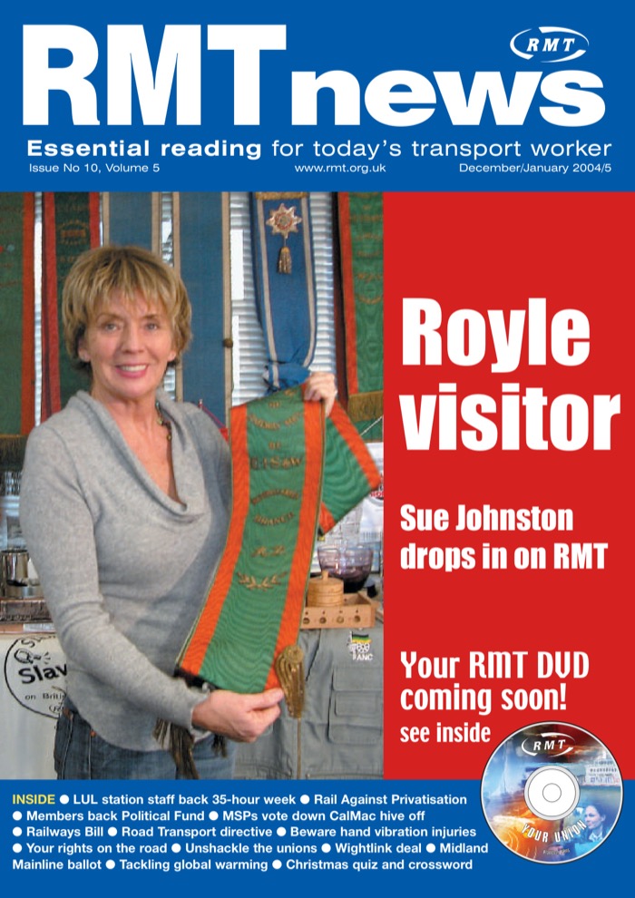 Cover of RMT News December/January 2004