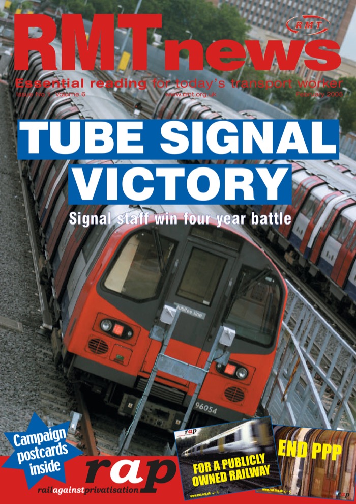 Cover of RMT News February 2005