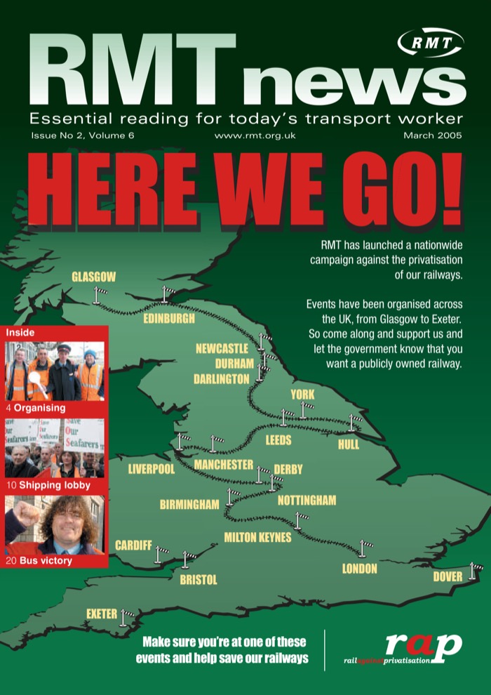 Cover of RMT News March 2005