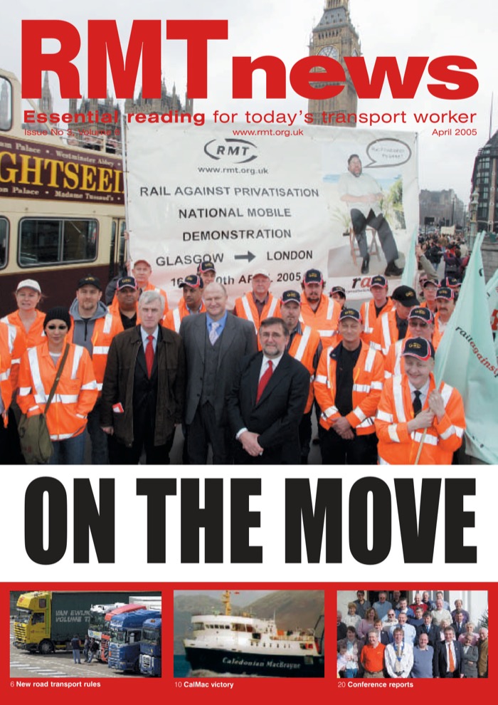 Cover of RMT News April 2005