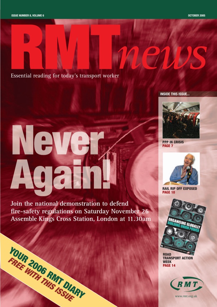 Cover of RMT News October 2005