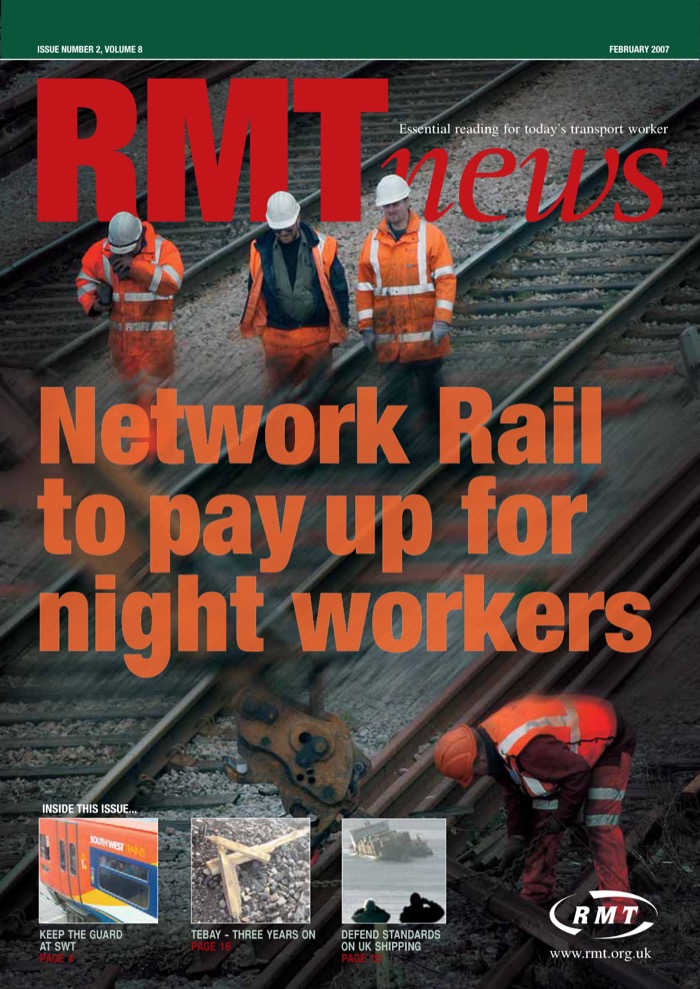 Cover of RMT News February 2007