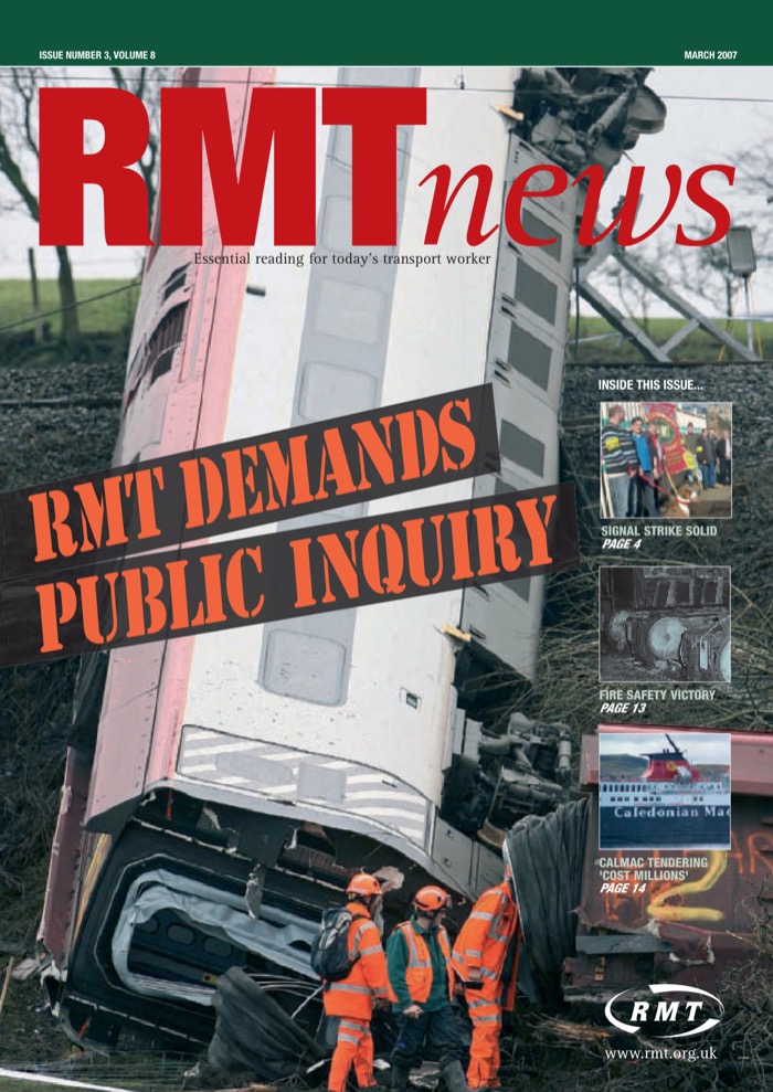 Cover of RMT News March 2007
