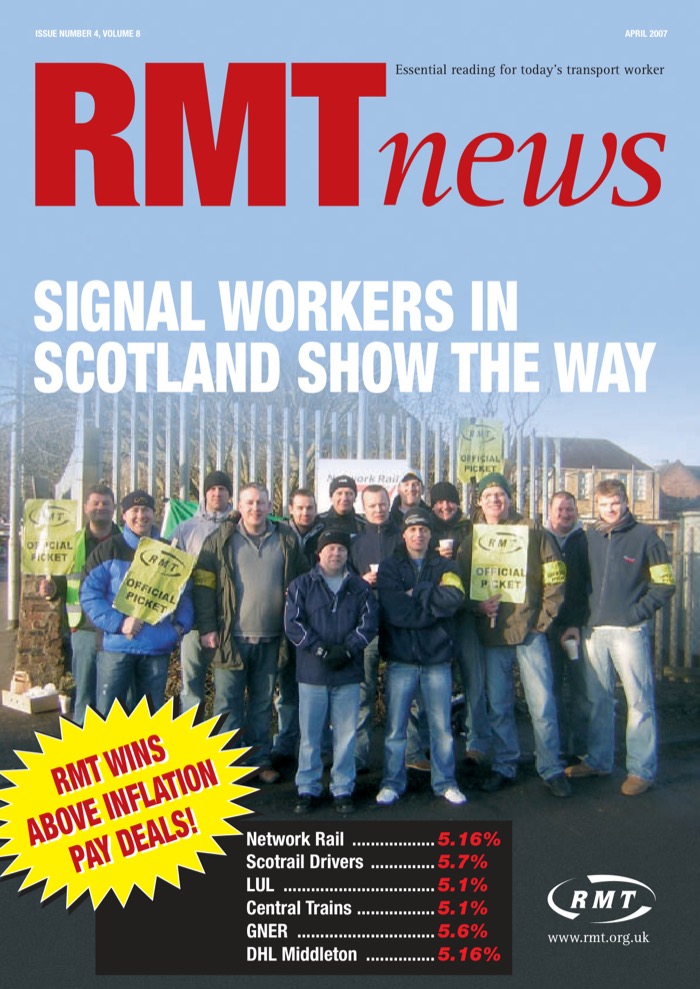Cover of RMT News April 2007
