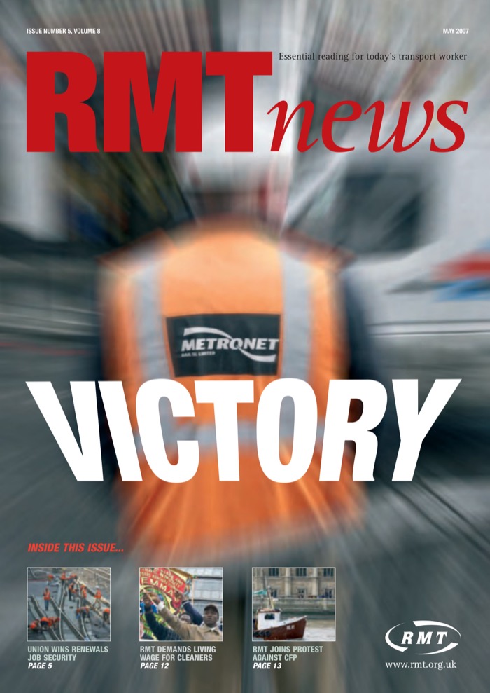 Cover of RMT News May 2007