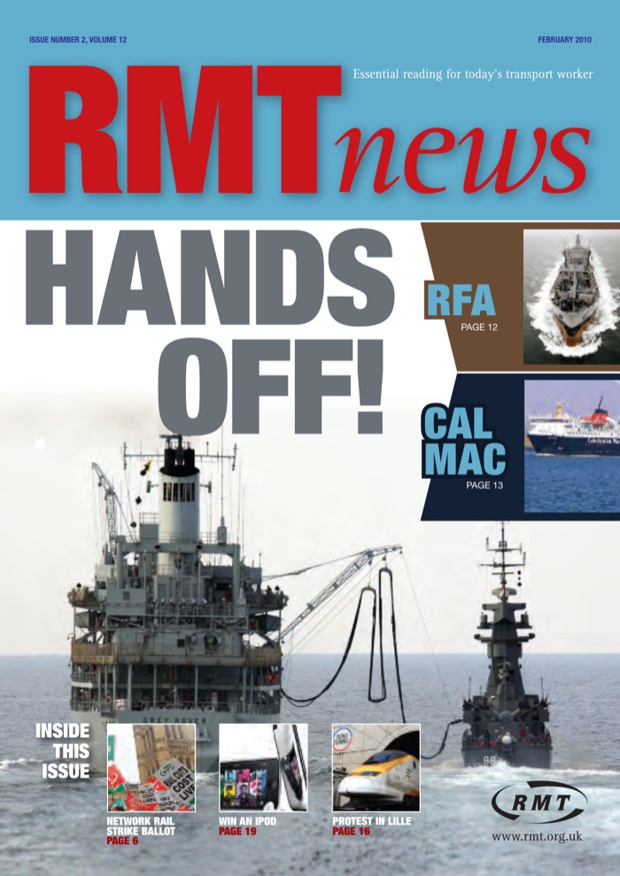 Cover of RMT News February 2010