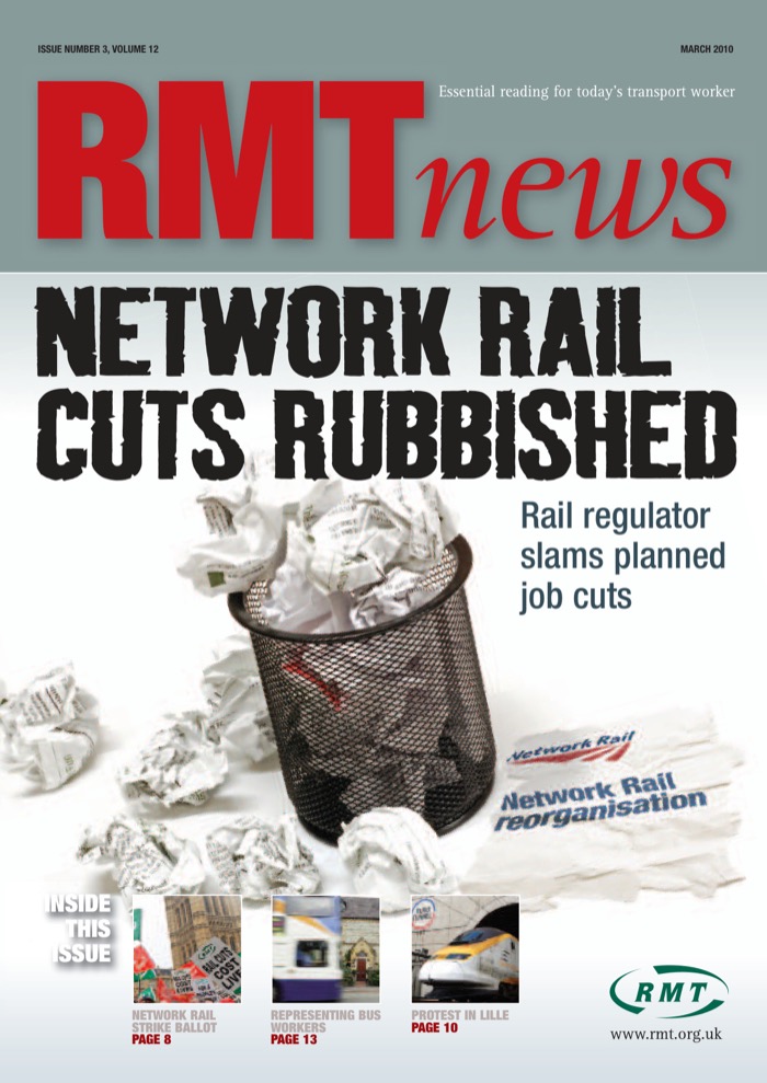 Cover of RMT News March 2010