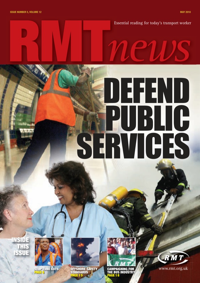 Cover of RMT News May 2010