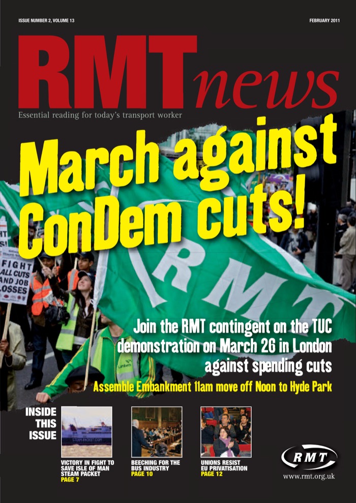 Cover of RMT News February 2011