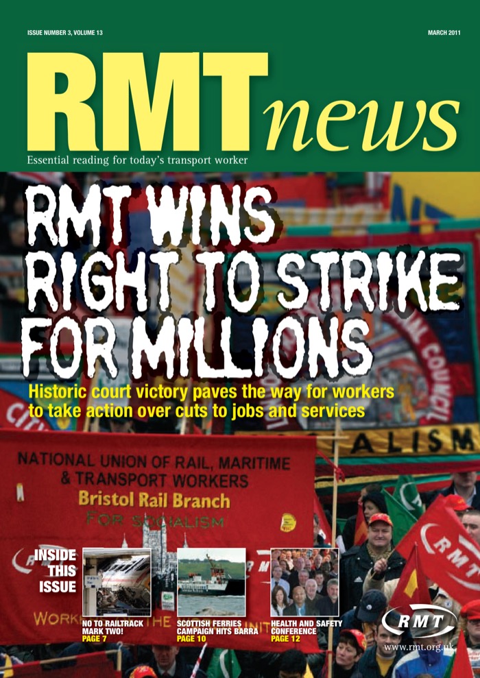 Cover of RMT News March 2011