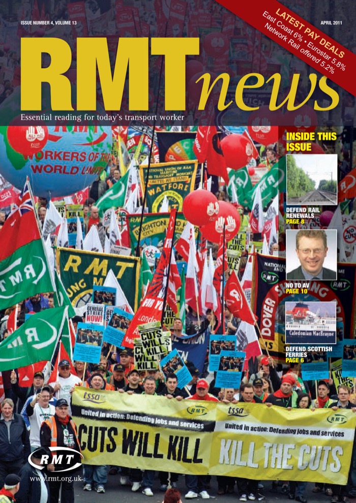 Cover of RMT News April 2011