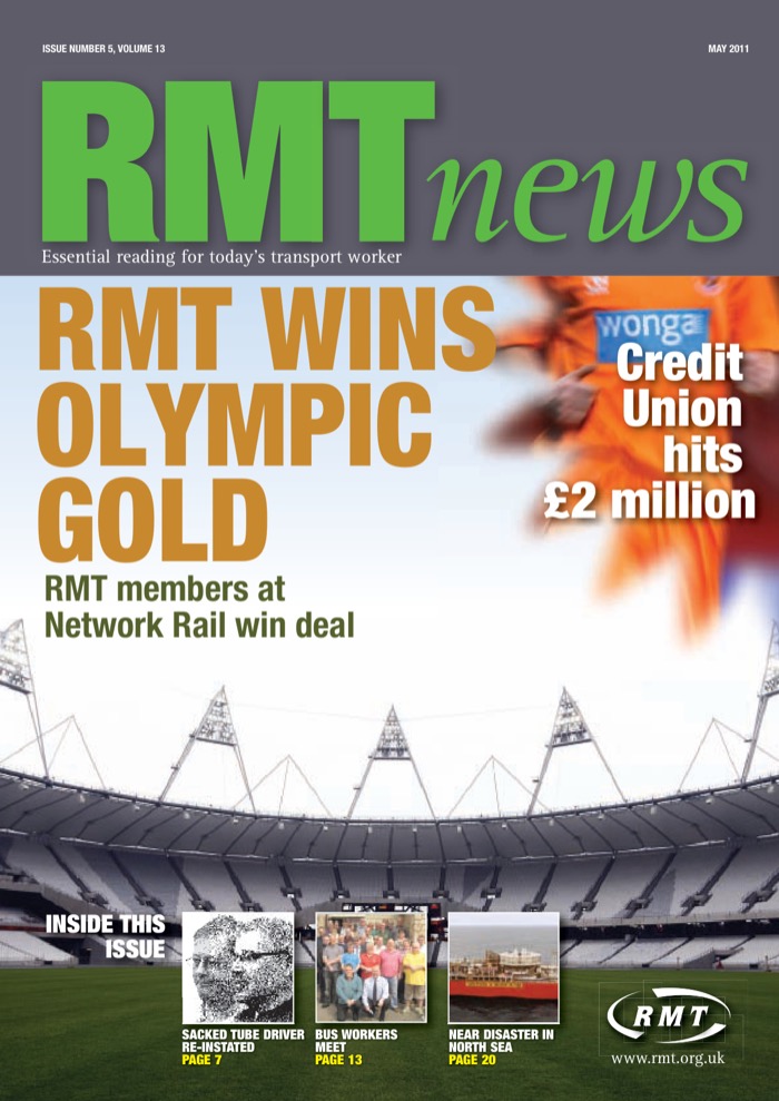 Cover of RMT News May 2011