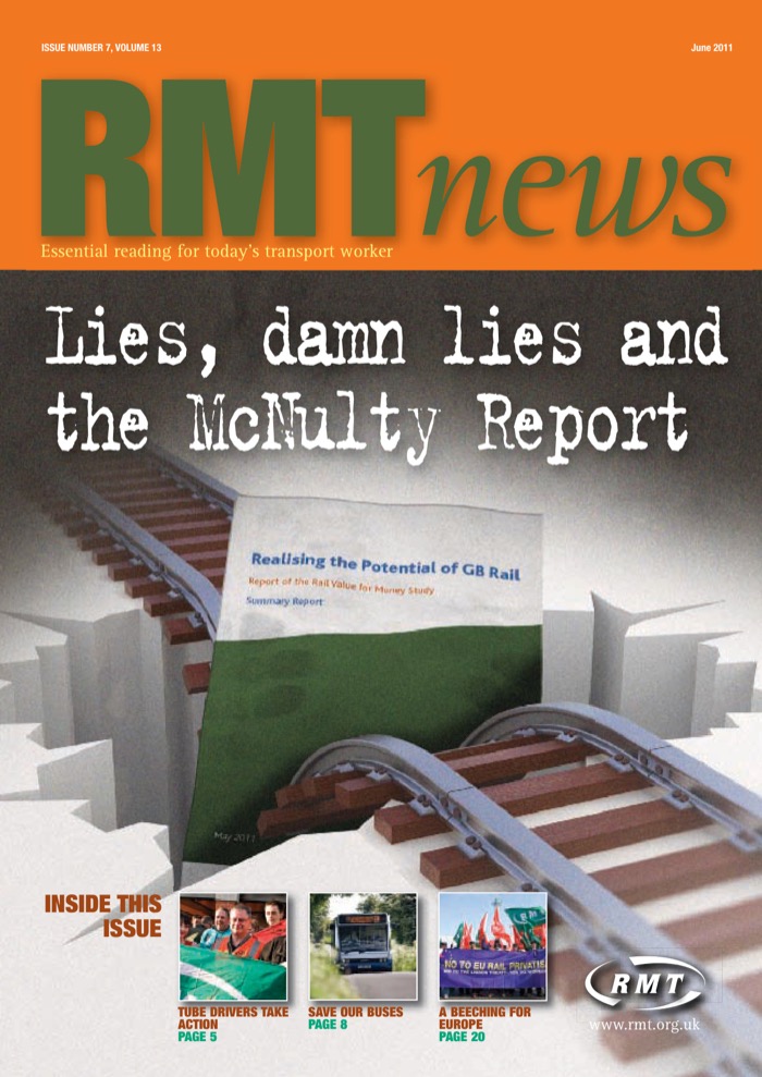 Cover of RMT News June 2011
