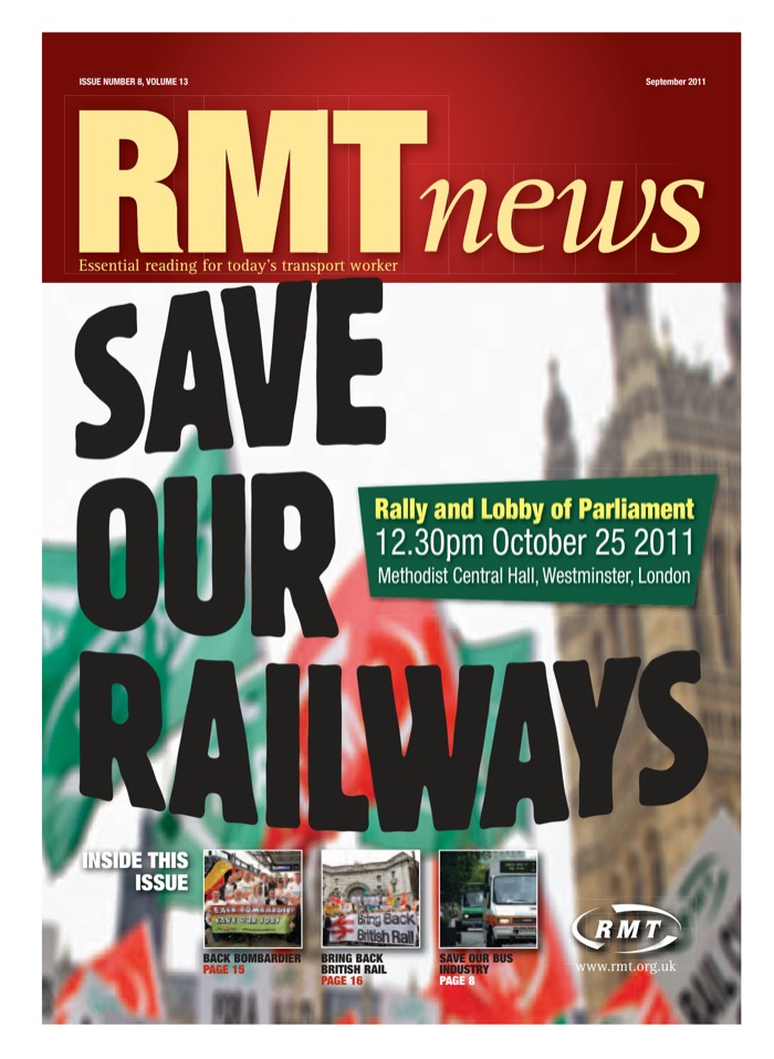 Cover of RMT News September 2011