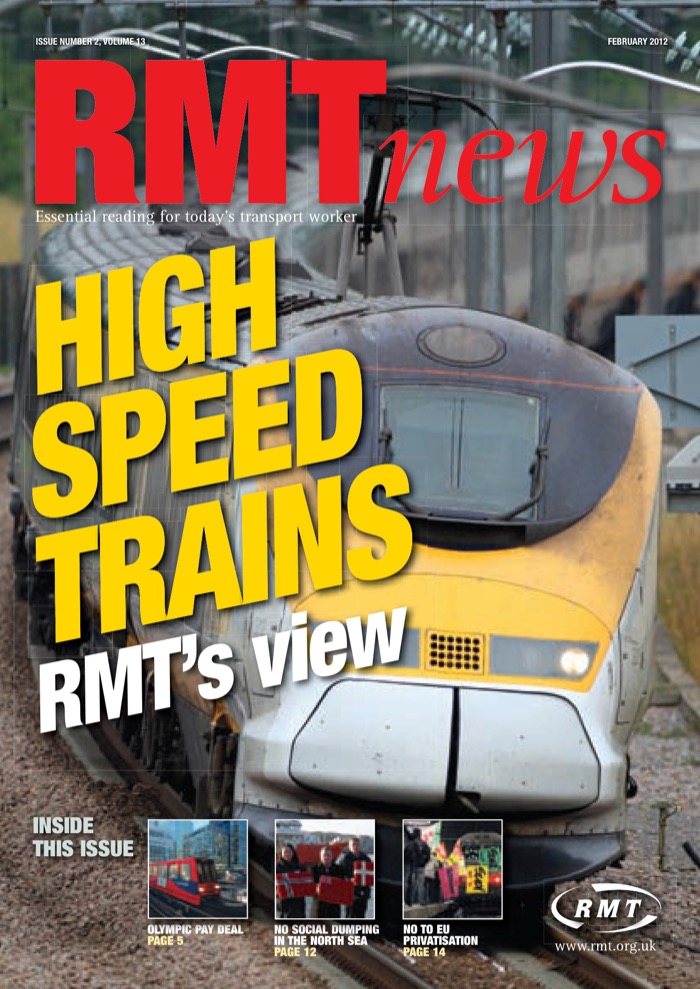 Cover of RMT News February 2012