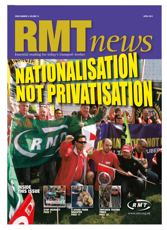 Cover of RMT News April 2012