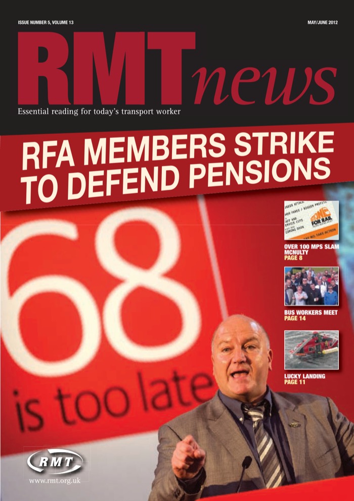 Cover of RMT News May/June 2012