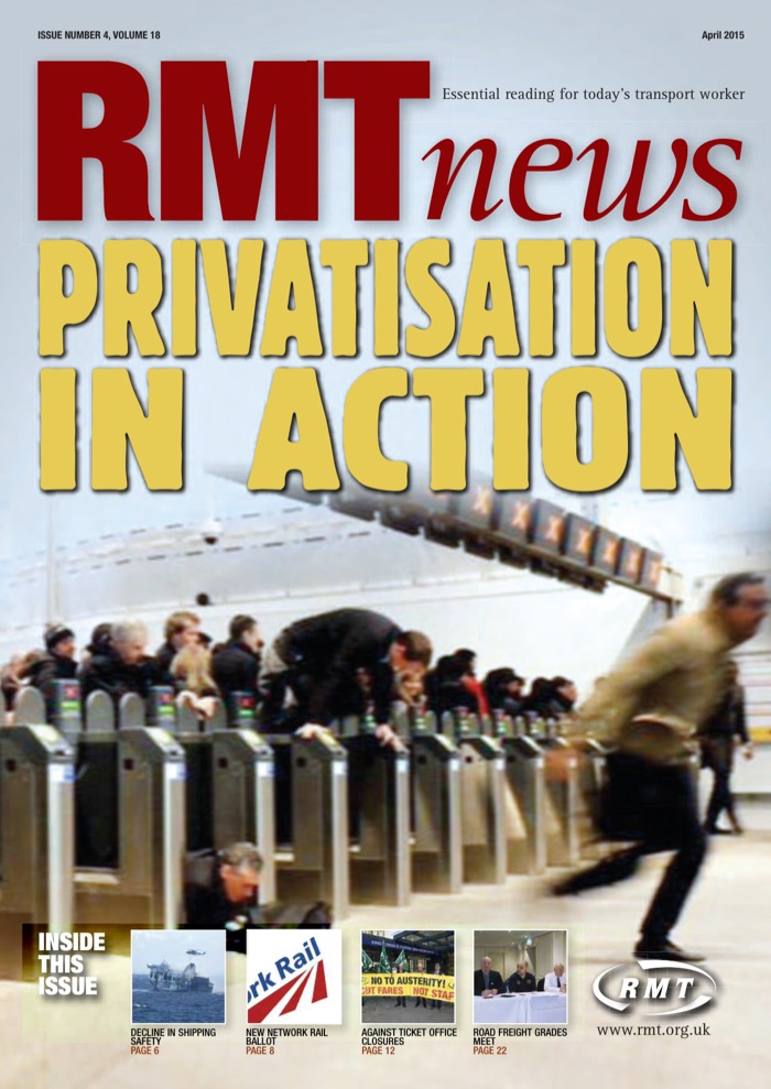 Cover of RMT News April 2015