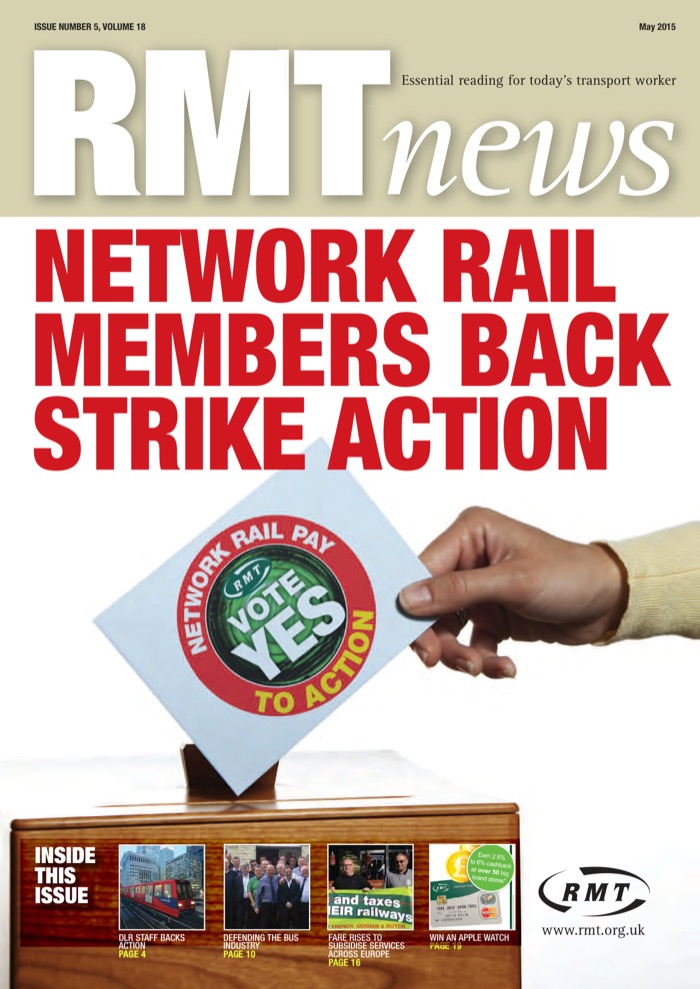Cover of RMT News May 2015