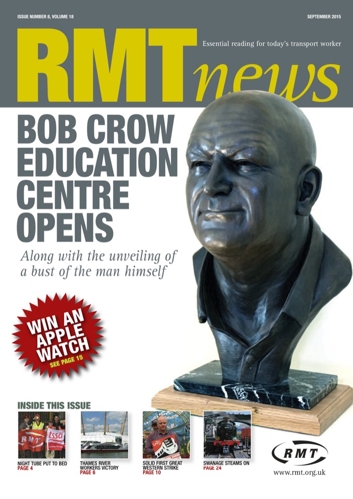 Cover of RMT News September 2015