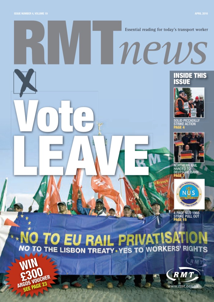 Cover of RMT News April/December 2015