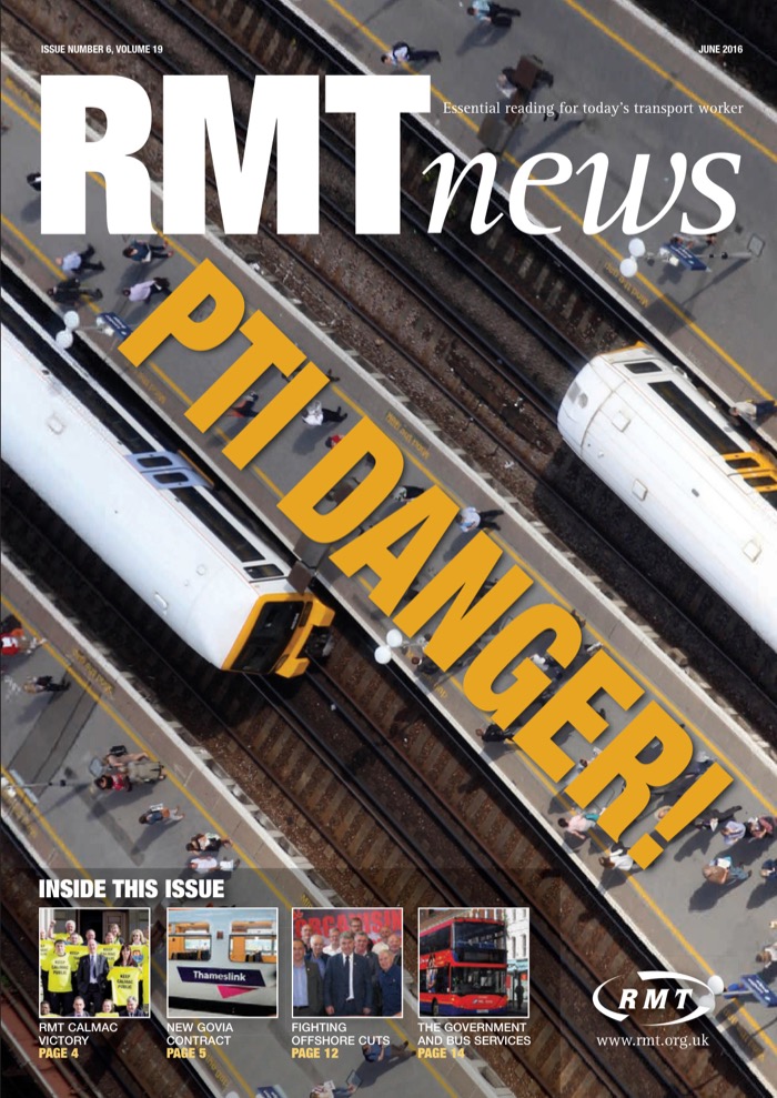 Cover of RMT News June 2016