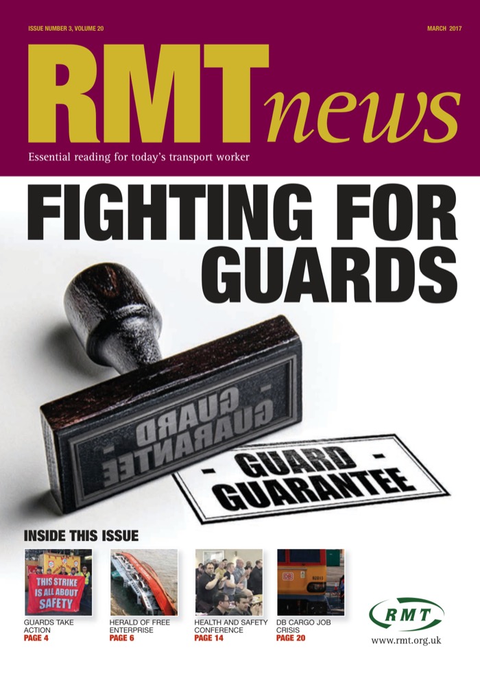 Cover of RMT News March 2017
