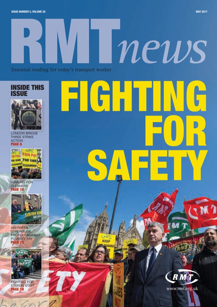 Cover of RMT News May 2017