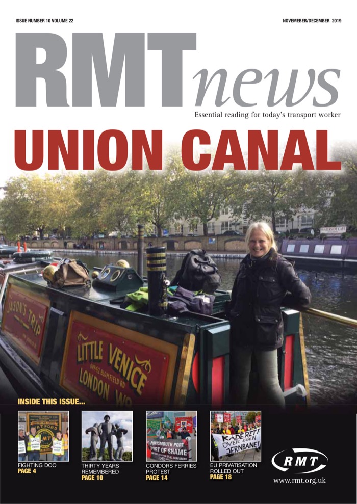 Cover of RMT News November/December 2019