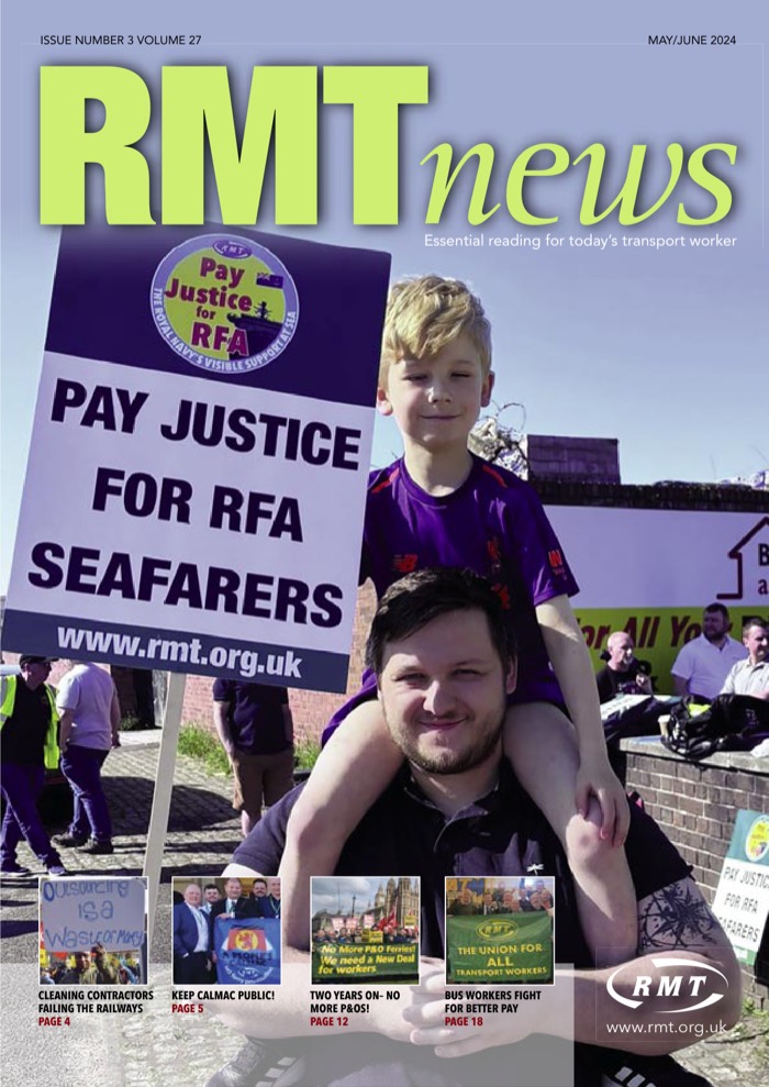 Cover of RMT News May/June 2024