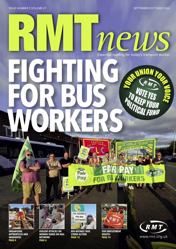 Cover of RMT News September/October 2024