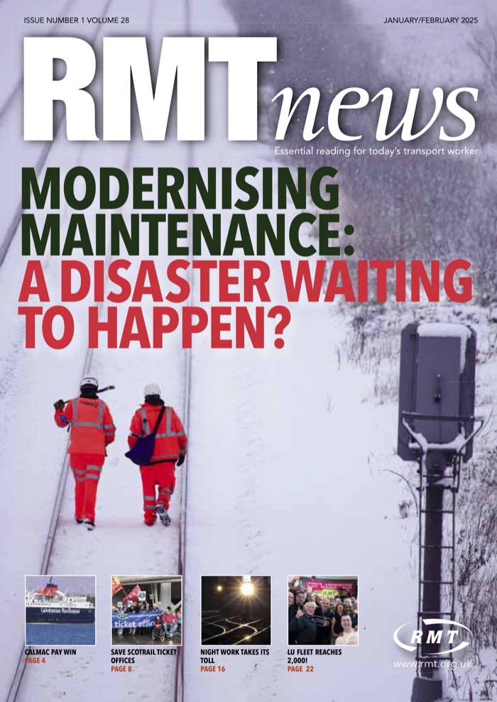 Cover of RMT News January/February 2025