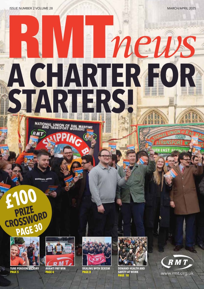 Cover of RMT News March/April 2025