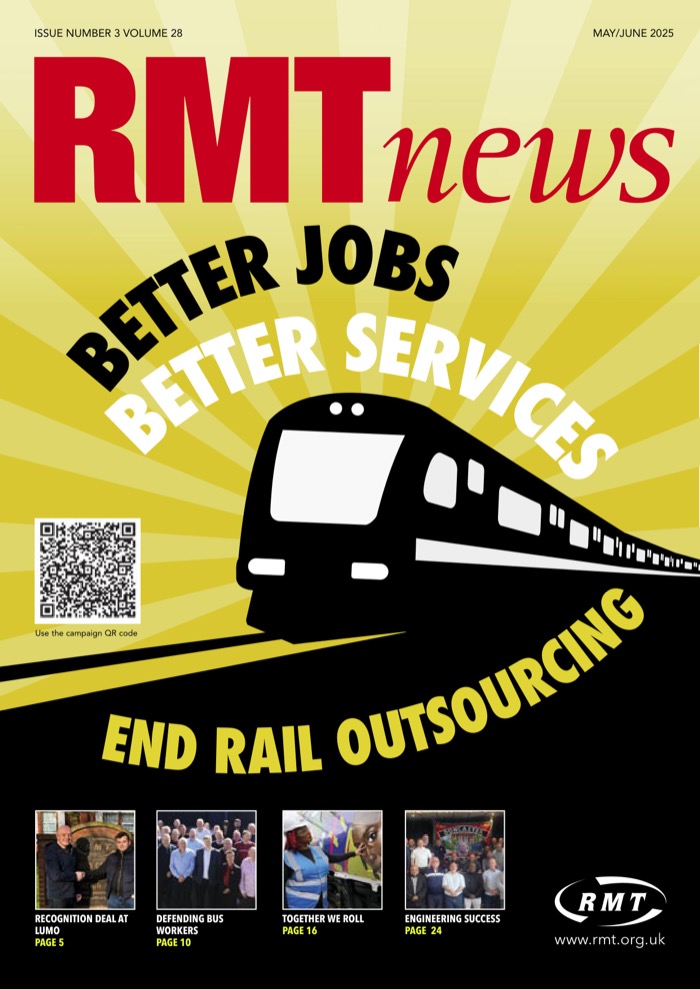 Cover of RMT News May/June 2025