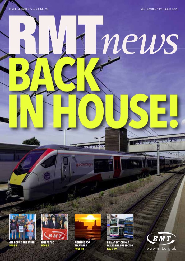 Cover of RMT News September/October 2025