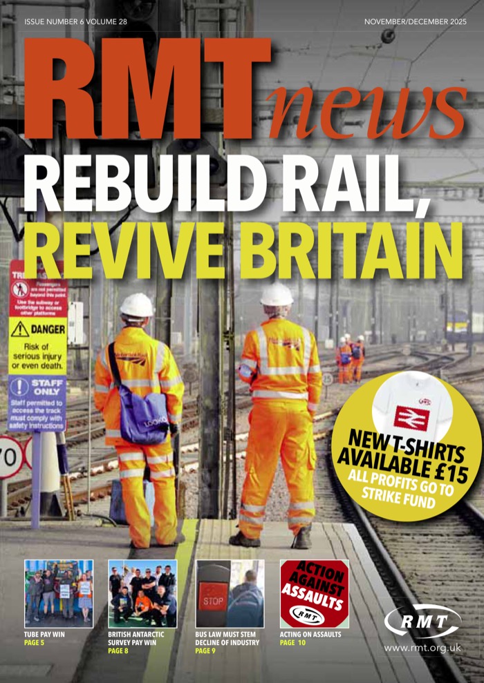 Cover of RMT News November/December 2025
