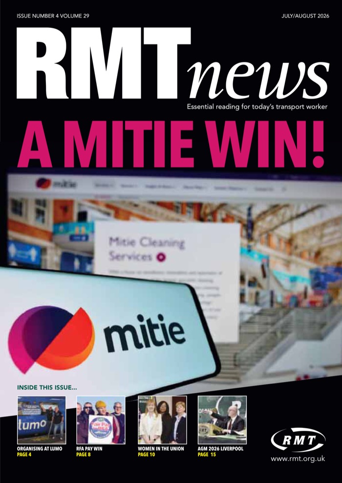 Cover of RMT News July/August 2026